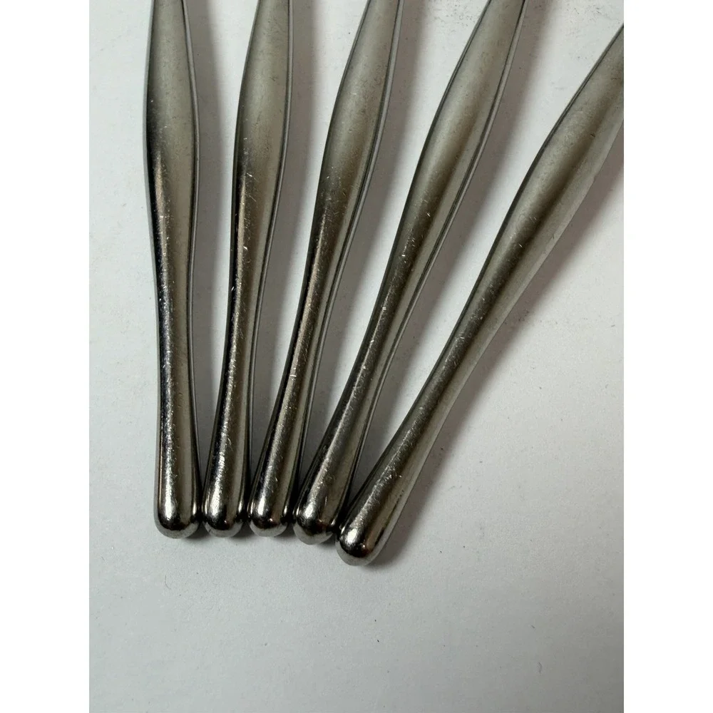 5 Salad Forks‎ DESIGN 3 Lauffer/Towle 18/8 Satin Stainless Steel Norway